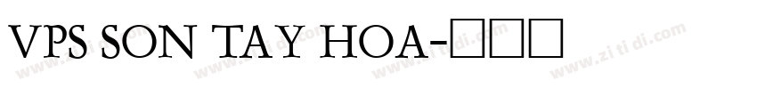VPS Son Tay Hoa字体转换